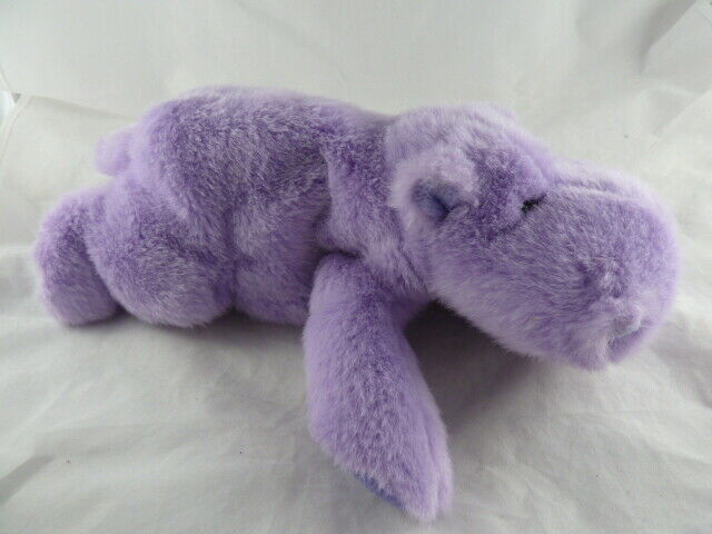 stuffed purple hippopotamus