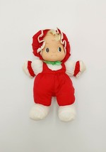 Uneeda Red Dress Nylon Rubber Face Puffalump Style Vintage Baby Girl Doll 8” - $26.00
