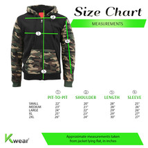 MX USA Men's Army Camo Zip Up Sherpa Hoodie Fleece Hunting Sweater Jacket image 2