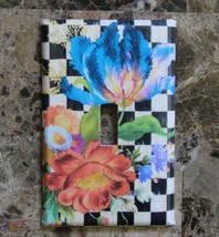 ❤️Toggle Switch Plate made w/Mackenzie Childs Courtly Flower Market Paper❤️ - $16.72