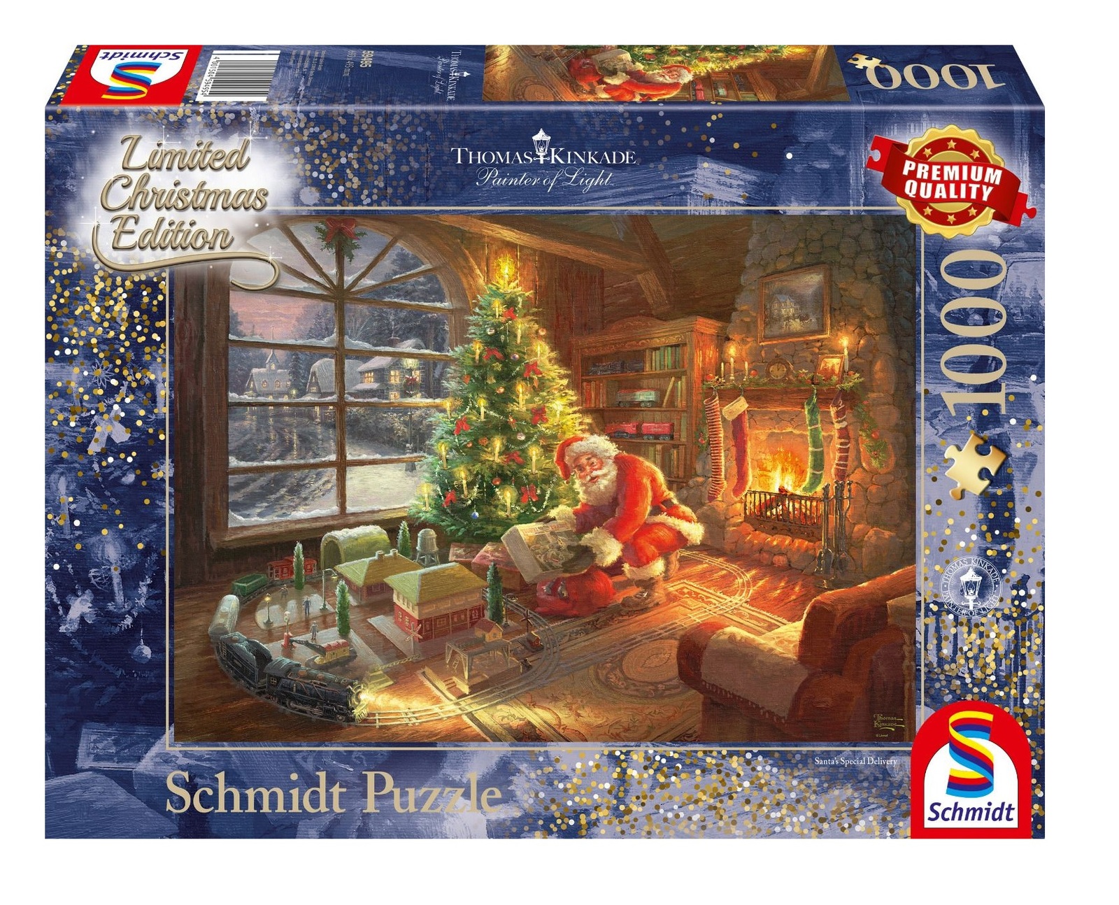 NEW Schmidt Jigsaw Puzzle 1000 Pieces "Thomas Kinkade Santa's Special