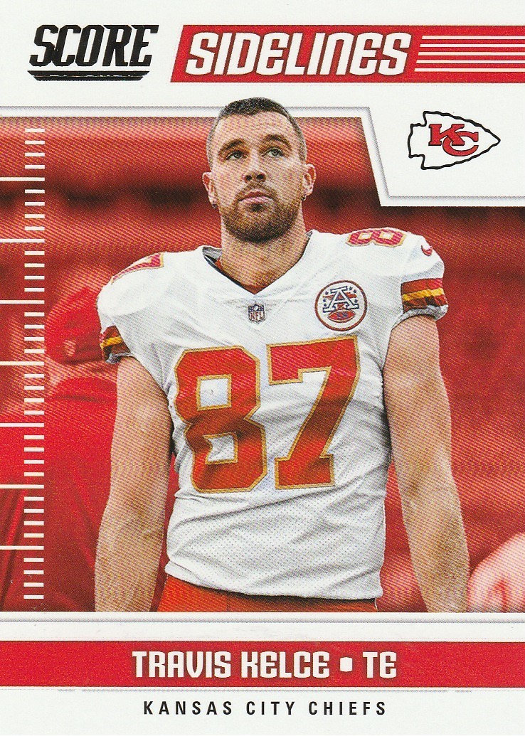 2018 Score Sidelines 16 Travis Kelce Football Cards