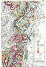 Sheet 4 - 1944 Map Mississippi River Meander Belt Alluvial Valley Harold Fisk - $13.81
