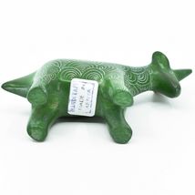 Vaneal Group Hand Carved Kisii Soapstone Green Unicorn Figurine Made in Kenya image 5