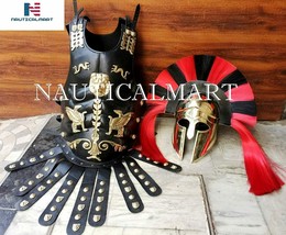NauticalMart Leather Muscle Armor Wearable Roman Heavy Chest Plate Armor W/Greek