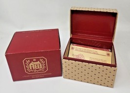 Vintage 1982 Avon Country Christmas Recipe Box With Sealed New Cards  U96 - $16.99