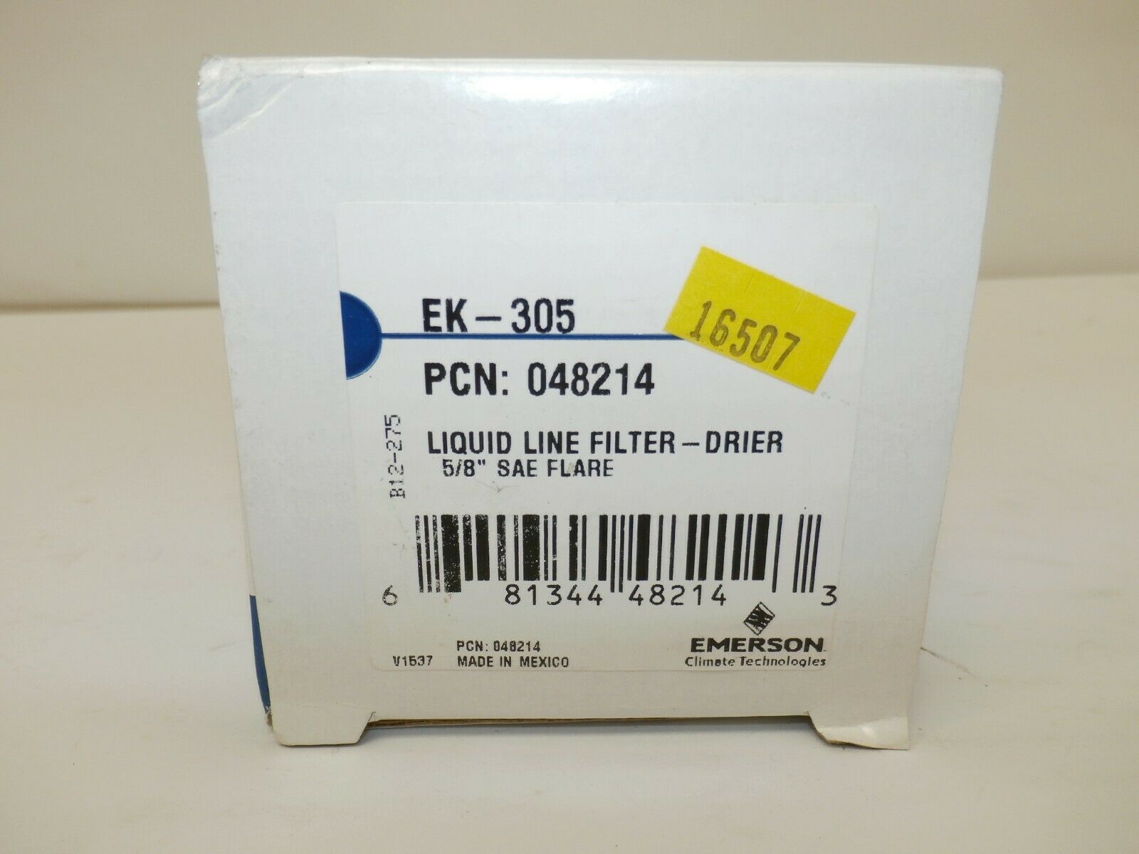 Emerson EK-305 Liquid Line Filter - Drier 048214 5/8 SAE Flare