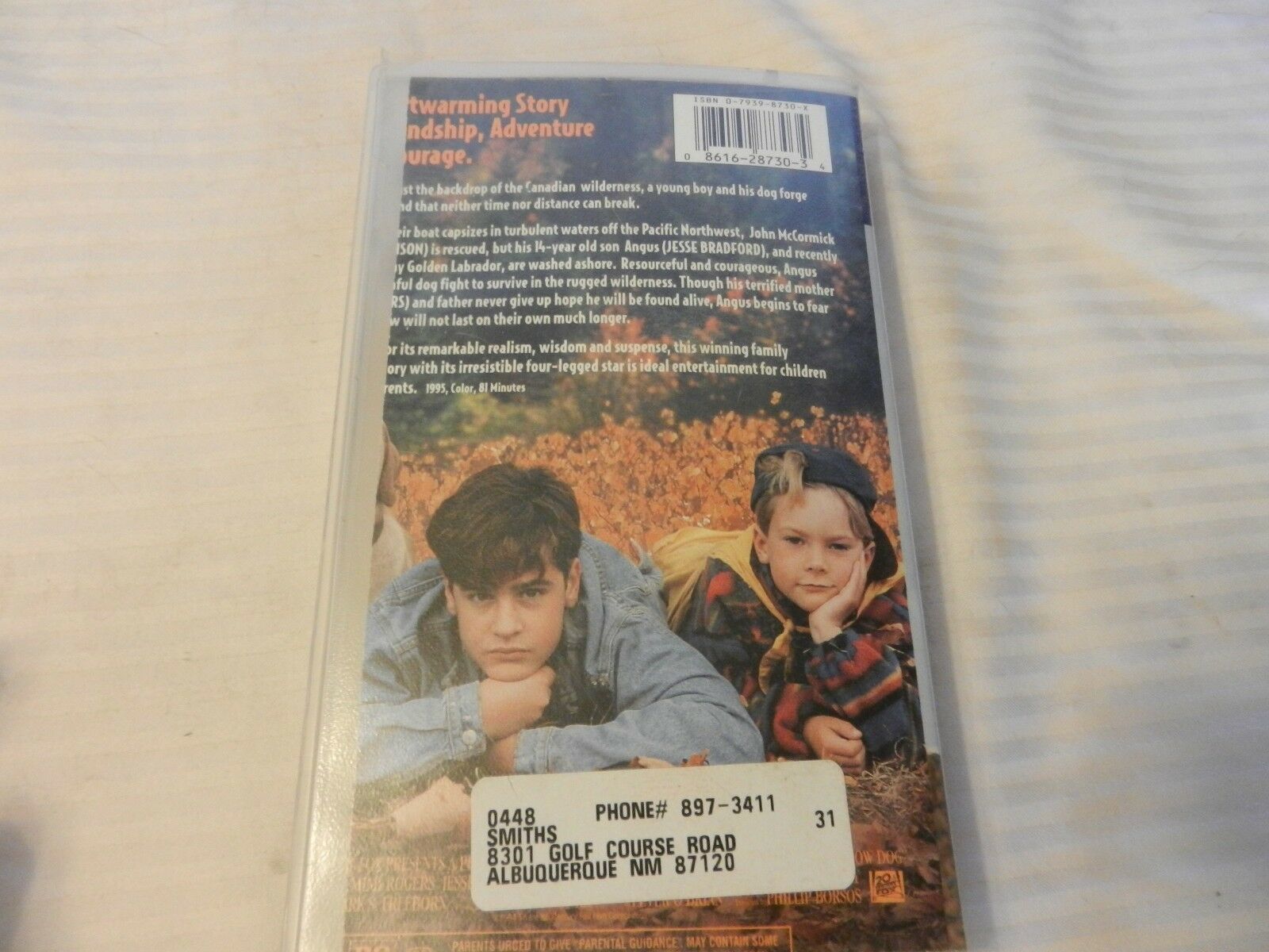 Far From Home: The Adventures of Yellow Dog (VHS, 1995) Hard Case - VHS ...