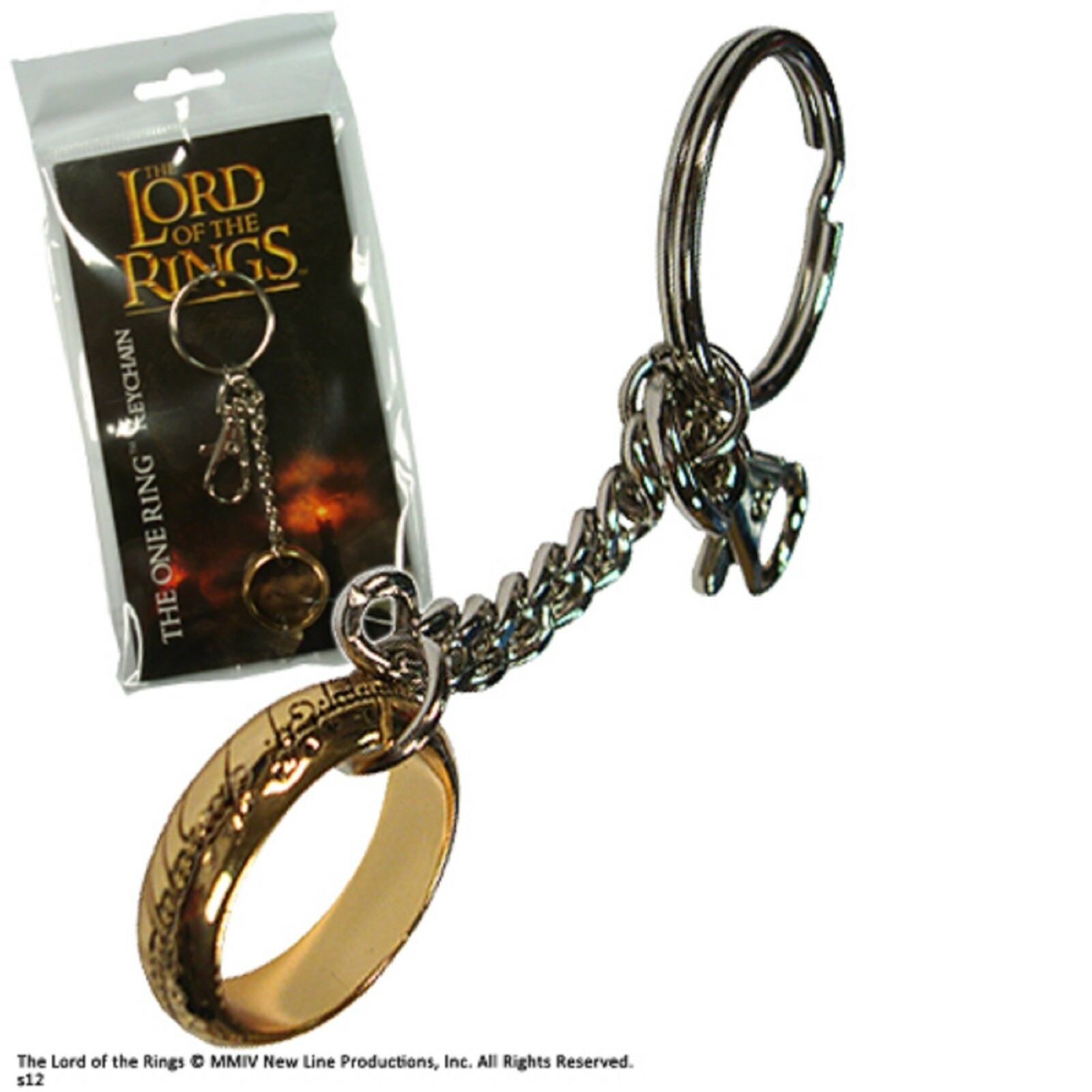 Lord Of The Rings The Hobbit The One Ring Keychain Brand New Middle Earth Other