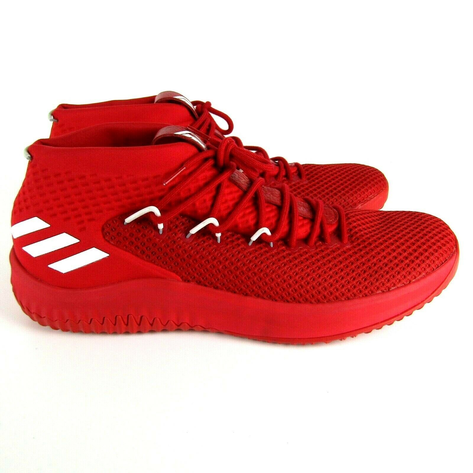 Adidas Dame 4 Lillard Scarlet Red White Men's Basketball Shoes Sz 19 ...