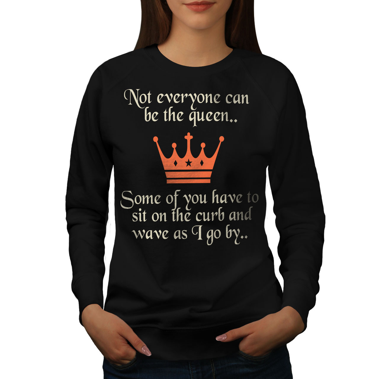 womens slogan jumper