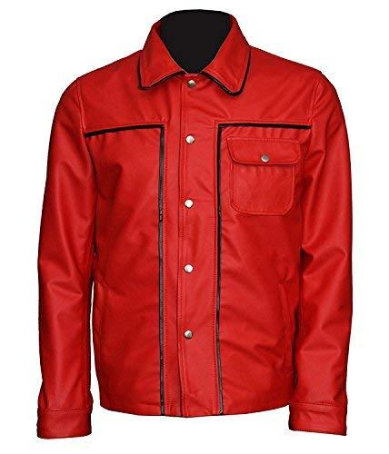 Elvis Presley King of Rock & Roll Rockstar Speedway Red Vintage Leather Jacket