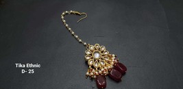 Indian Kundan Jewelry Set  Tikka Tika Women Bollywood New Design Beautiful 15 - $16.36