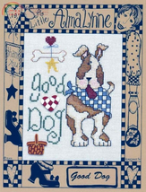 CLEARANCE Good Dog cross stitch chart Little Alma Lynne - $2.00