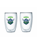 NRL Double Wall Glasses (Set of 2) - Canberra Raider - $47.52