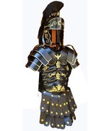 Armor Roman Greek Muscle Armour Jacket with Shoulder &amp; Medieval Helmet - $264.05