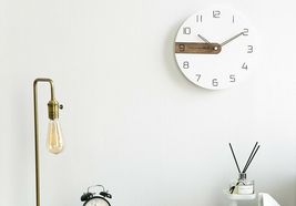 Moro Design Real Wood Nine Wall Clock non Ticking Silent Modern Clock (Classic) image 7