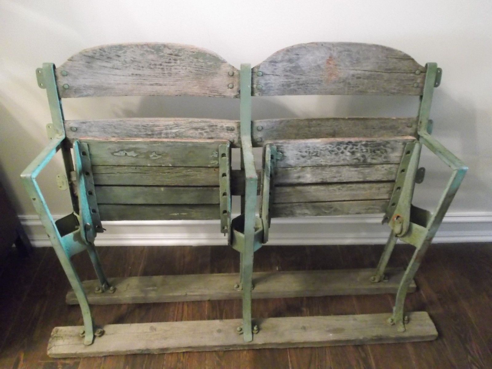 Set Of 2 Vintage Briggs Tiger Stadium Seats Wood Chairs Mlb Detroit Baseball Other Vintage 