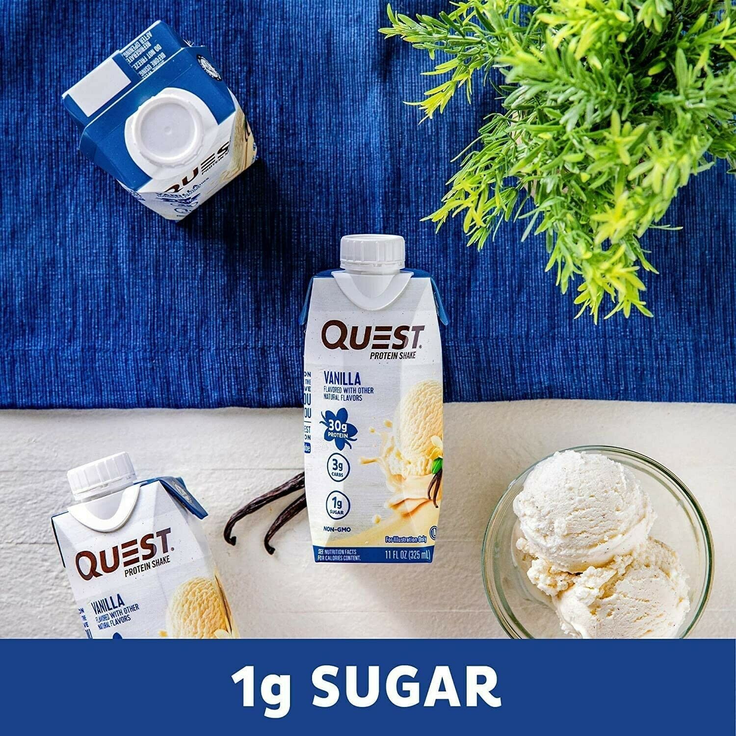 Quest Nutrition Vanilla Protein Shake, Gluten Free, Low Carb, 11 Fl Oz