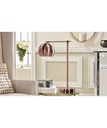 Table Lamp w Metal Dome Shade Polished Copper Finish Desk Lamp Design 22... - $158.39