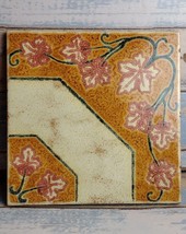 Decorative Ceramic Glazed Tile 8&quot; Square trivet Made in Italy distressed - $9.68