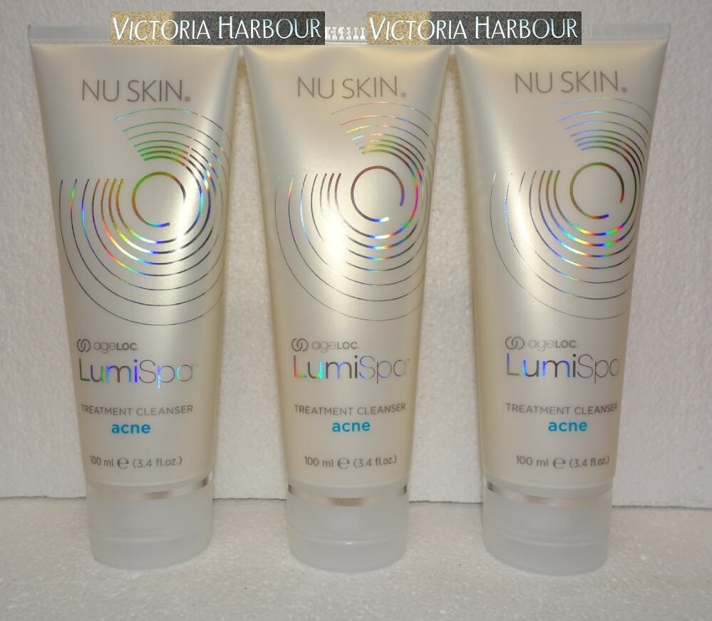 Three pack: Nu Skin Nuskin ageLOC LumiSpa Treatment Cleanser Gel Acne x3