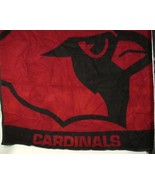 BIEDERLACK Cardinals Vtg Blanket Throw NFL Football Acrylic 57 X 49&quot; as-is - $39.55