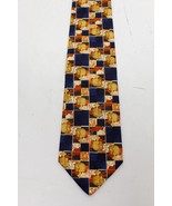 Ermenegildo ZEGNA Horse Zoo Orange Pattern 100% Silk men&#39;s TIE - NWT - $35.00