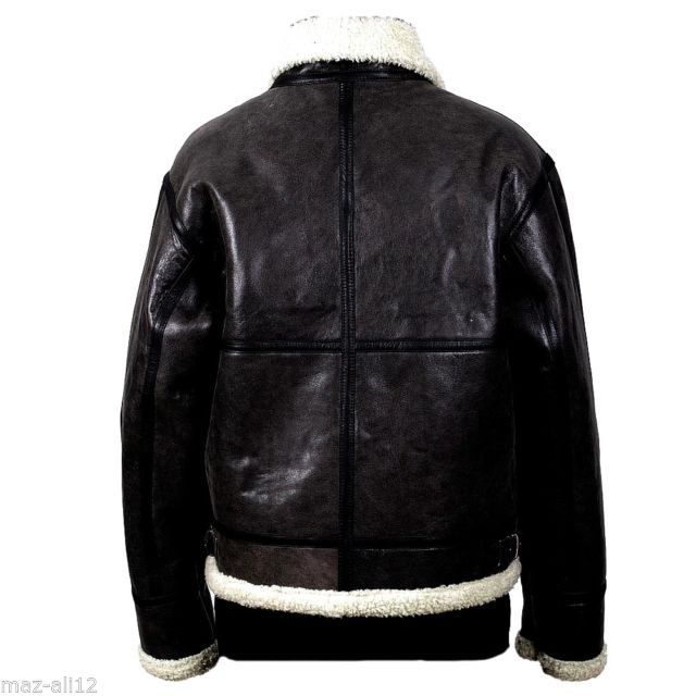 Men's Vintage Aviator Bomber Leather Jacket Style M90 - Outerwear