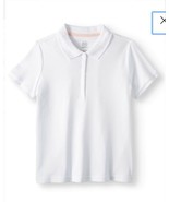 1 Wonder Nation White Short Sleeve School Uniform Polo - Size XS/XCH (4-5) - $7.13