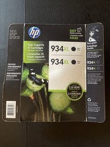 Genuine Hp 934XL Black Ink Cartridges Factory Sealed -Exp 7/2021 - $31.92