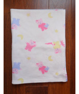 Fruit of the Loom Pink Bears Fleece Baby Blanket Security Lovey Plush So... - $14.65