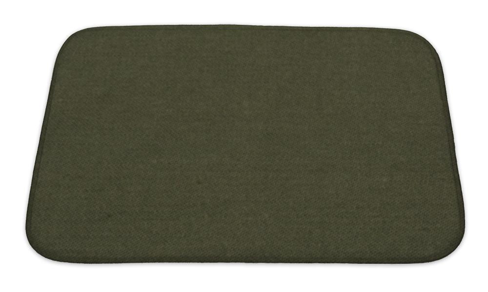 Bath Mat, Dark Green Fabric Bathmats, Rugs & Toilet Covers
