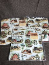 Vintage Hallmark Gift Wrapping Paper Fathers Day Lot - $14.28