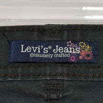 Levi's Women's Gray Cargo Cropped Capri Zipper Leg Denim Pants Size 13 image 3