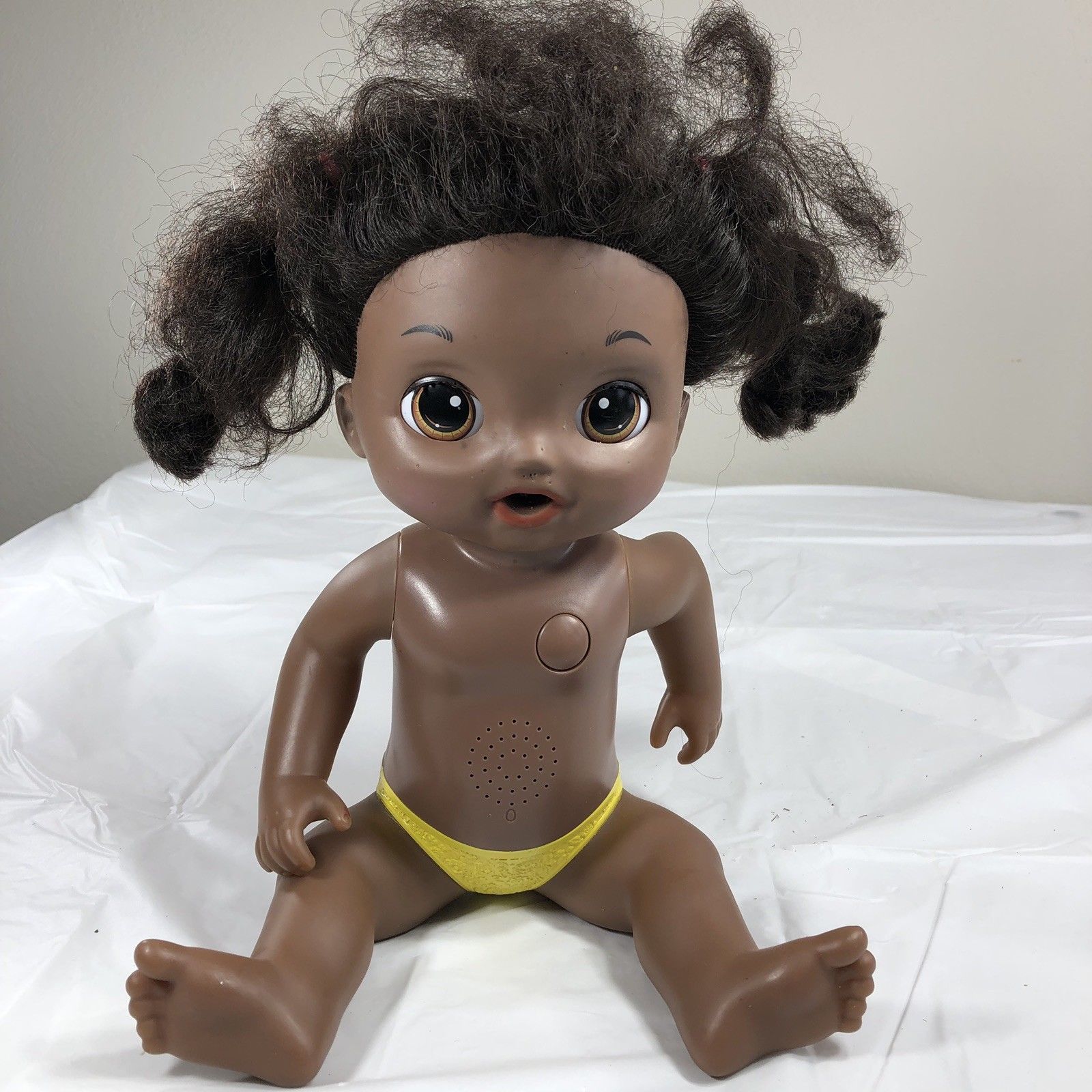 Baby Alive Hasbro My Baby Alive 10 Interactive Talking African American Doll Black Hair Dolls Bears