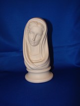  Sacred Mother Mary Madonna Bust on Small Circular Base - $14.99