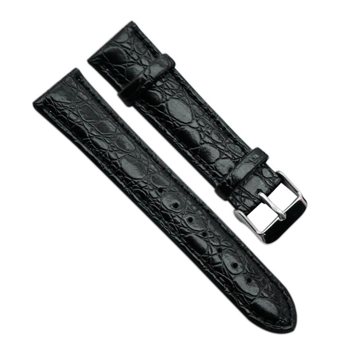 22mm Vintage Regular Replacement Genuine Leather Silver Buckle Watch Strap/Watch