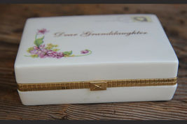 Dear Granddaughter: To Granddaughter with Love Heirloom Porcelain Music Box image 5