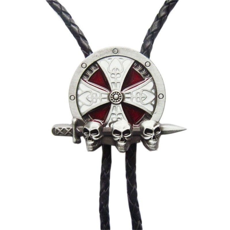 New Western Cowboy Cowgirl Celtic Cross Bolo Tie Costume Cosplay Necklace
