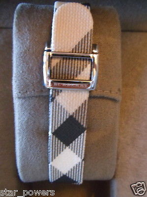 burberry rectangular check strap watch