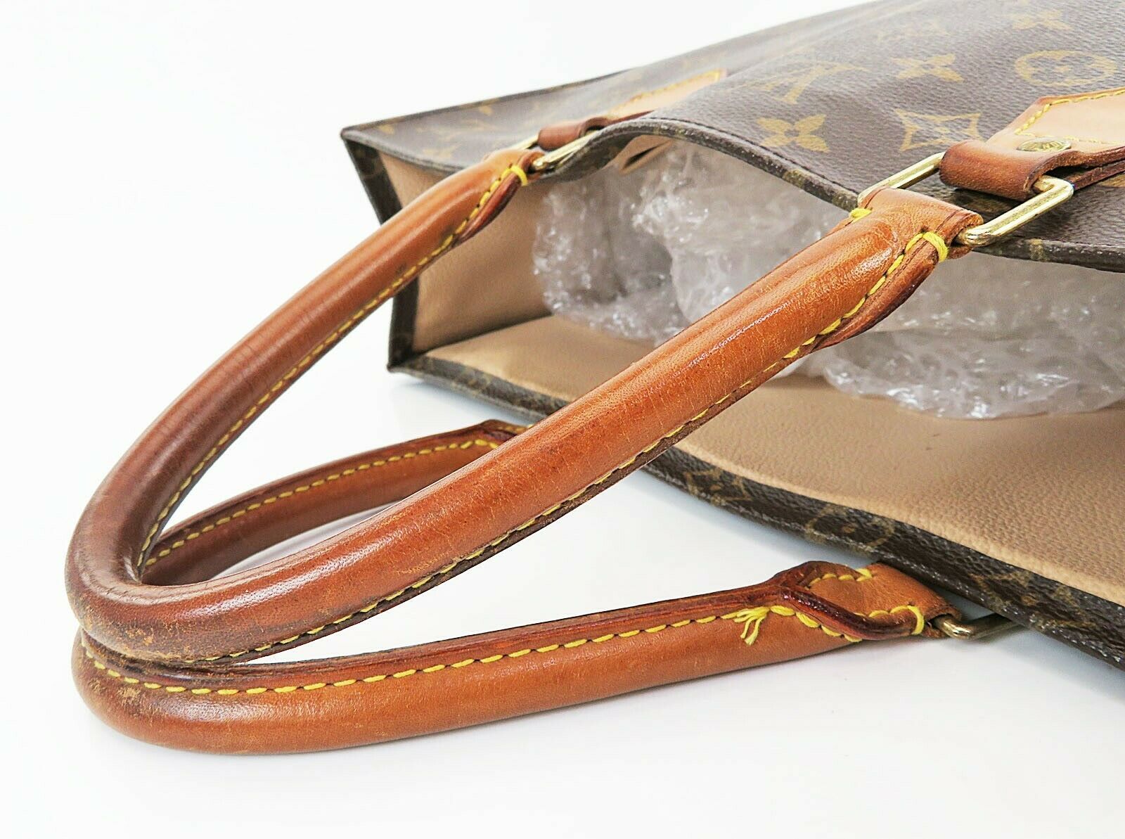 Authentic Louis Vuitton Sac Plat Monogram Tote Shopping Bag Purse #36291 - Women&#39;s Bags & Handbags