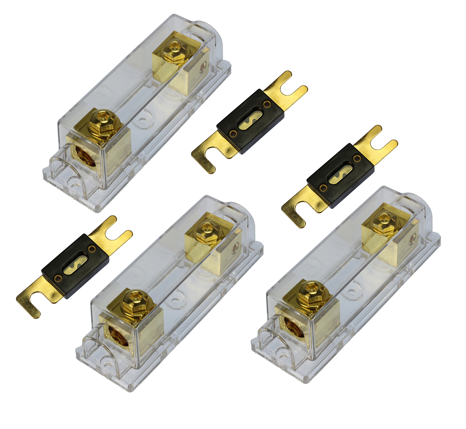 Holder Voodoo Bright nickel fuseholder 4 AWG gauge 1 30 AMP ANL Fuse
