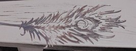 Peacock Feather - Metal Wall Art - Unfinished Steel 14" x 4 1/2" - $21.83
