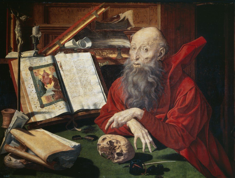 The Museum Outlet Saint Jerome in his study (1547), Stretched Canvas