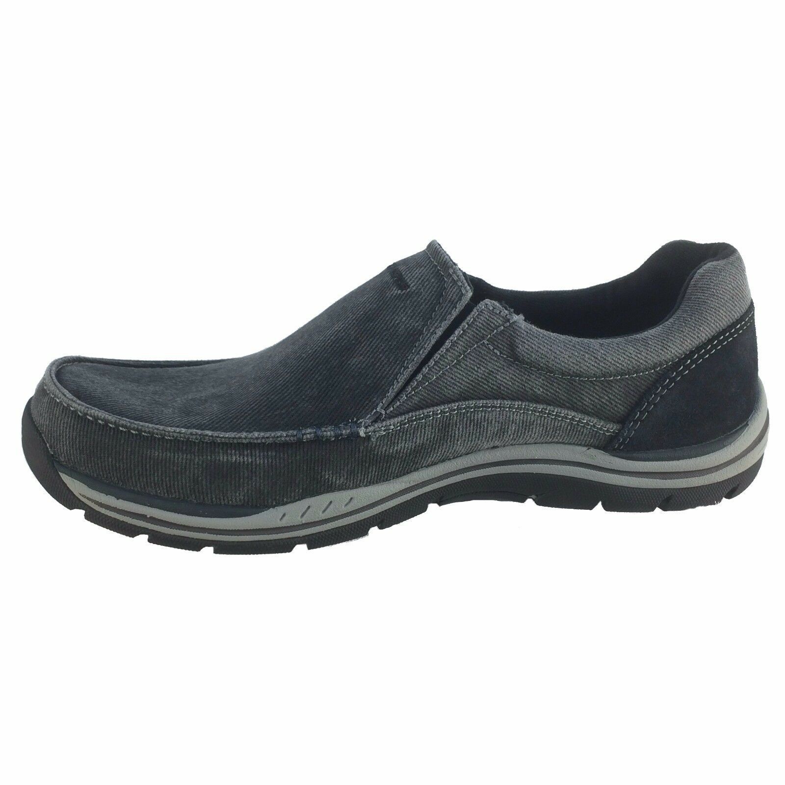 Men's Shoes Skechers Expected-Avillo Dark Brown Dkbr Mens Loafers Size ...
