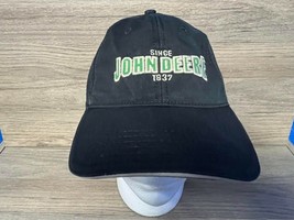 John Deere Since 1837 Hat Fitted Black Camo Bill One Size  - $9.50