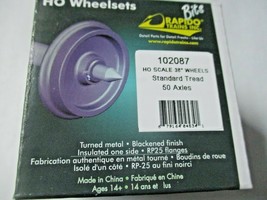 Rapido # 102087 Wheels Metal 36" (Code 110) Length 1.015"  50 Pack HO Scale image 2