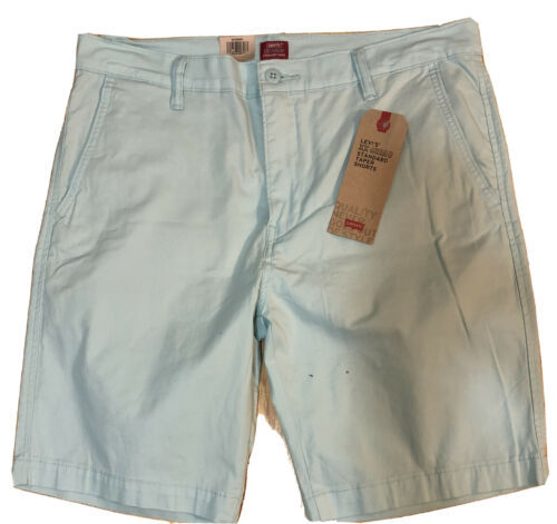 Levi's XX Chino Standard Taper Shorts Clearwater Blue Stretch Size 34 ...