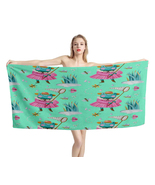 Frog in dress  Beach Towel,Summer Gift ,Bath Towel,Pool towel, Vacation ... - $24.99+